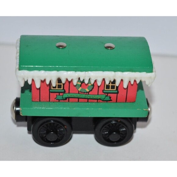 Thomas The Train Winter Caboose Wooden Railway Friends Season Greetings - Picture 4 of 7